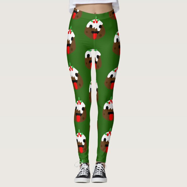 Legging pudim de natal da língua (Frente)