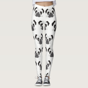 Legging Pug Face Silhout