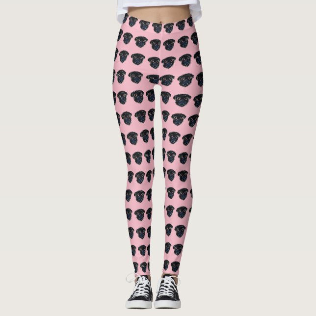 Legging Pug Preto (Frente)