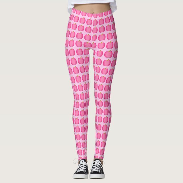 Legging Pumpkin bonito Rosa Menininha (Frente)