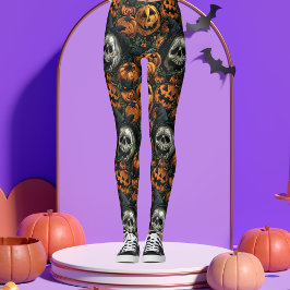 Legging Pumpkin Dark Halloween