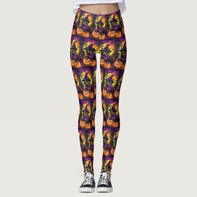 Legging Pumpkin de bruxa de bruxa maldita angora turca (Frente)