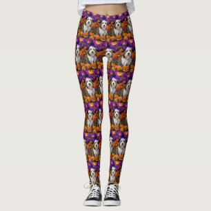 Legging Pumpkin de Bruxas de Halloween de Sheepdog Inglês