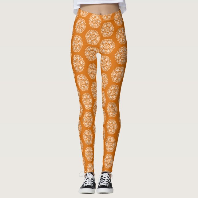 Legging Pumpkin Pie Mandala (Frente)