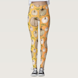 Legging Pumpkin Spice Queda Outono Colheita de Ação de Gra