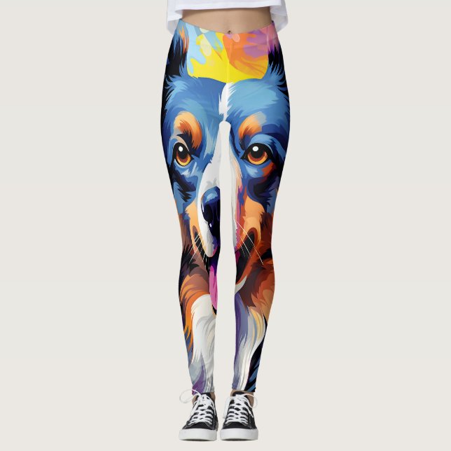 Legging Puppy Watercolor (Frente)