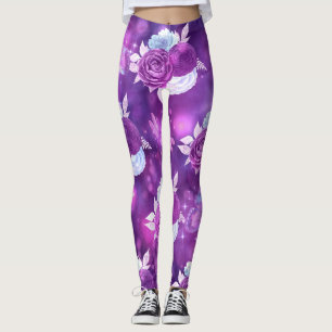Legging Purple Floral