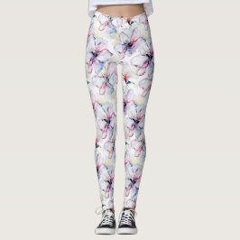 Legging Purple Island Flowers