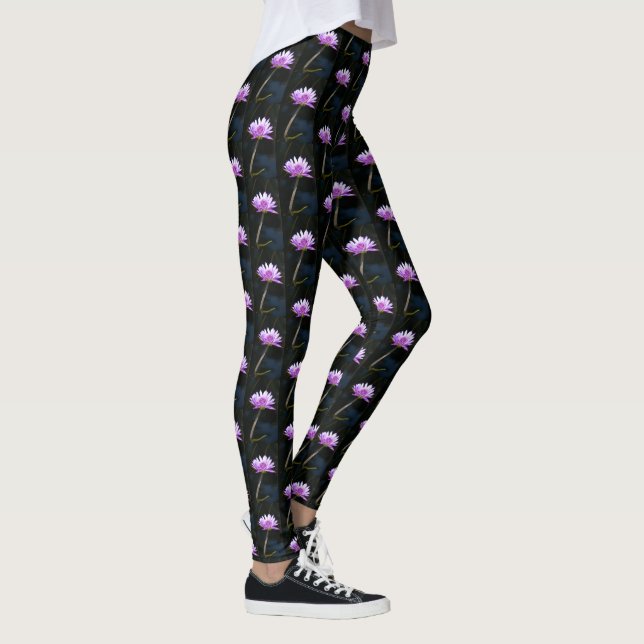 Legging Purple Lotus Waterlily (Direita)