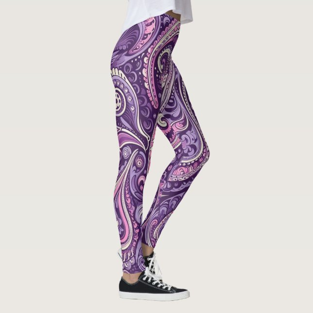 Legging Purple Paisley  (Direita)