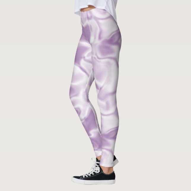 Legging Púrpura de Prata de Tendência Suave (Esquerda)