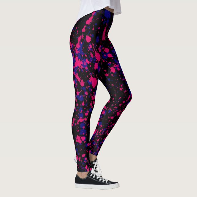 Legging Púrpura e Pinta Rosa (Direita)
