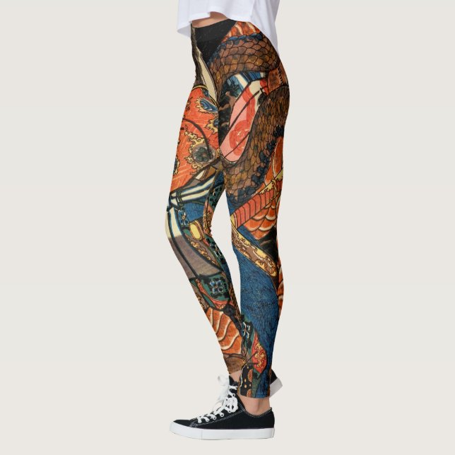 Legging Python de luta contra o Samurai no Japão (Esquerda)
