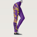 Legging Quadrado de Ano Formando de Folha Amarelo-Roxo-Pre<br><div class="desc">Folha de Formando Amarelo-Roxo-Preto Ano Leggênese Chic *não espuma real</div>