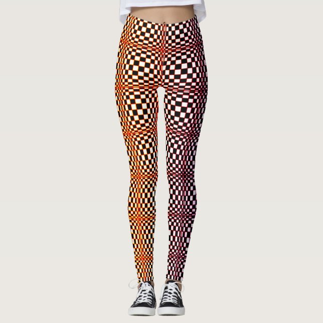 Legging Quadrados 10 do abstrato (Frente)