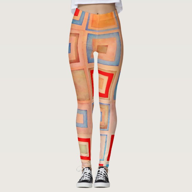 Legging Quadrados coloridos (Frente)