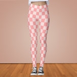 Legging Quadro de verificação rosa<br><div class="desc">Quadro de verificação rosa</div>