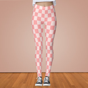 Legging Quadro de verificação rosa