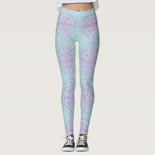 Legging Quadro distorcido 01.w Branco BG