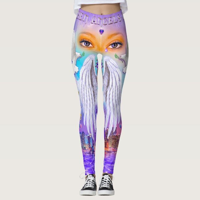 Legging Quando caneleiras do grito dos anjos (Frente)