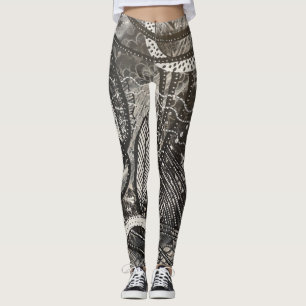 Legging Quase em todo lugar 1 pintura em acrílico preto e