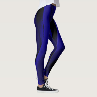 Legging Quatro Linhas Onduladas Roxas