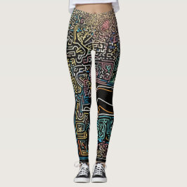 Legging Que tal "Leggings ChromaDream: Um caleidoscópio de