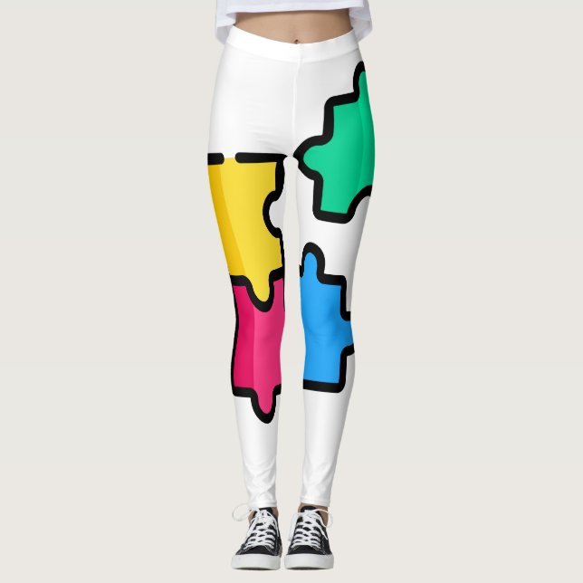 Legging quebra-cabeça (Frente)
