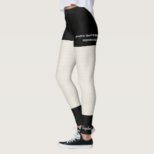 Legging Quebra de Textura Rústica com Shore Negra Falso