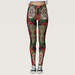 Legging Quebra-se na Elegância: Japonês Vintage Floral