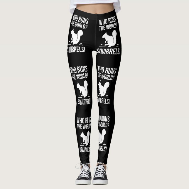 Legging Quem funciona o mundo? Esquilo (Frente)