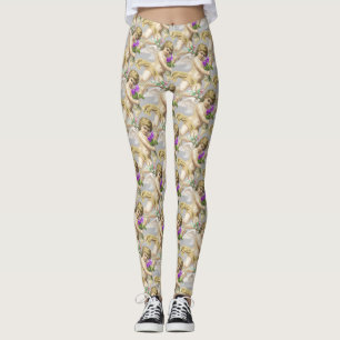 Legging Querubins Dourados Cinza