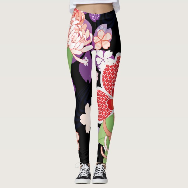 Legging Quimono japonês Patern Leggins (Frente)