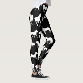 Legging Raças de Cavalos Cortados