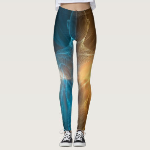 Legging Radiant Aura: Abstract Human Energy