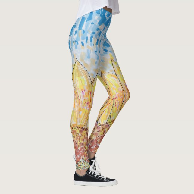 Legging Radiant Bloom Sunflower (Direita)