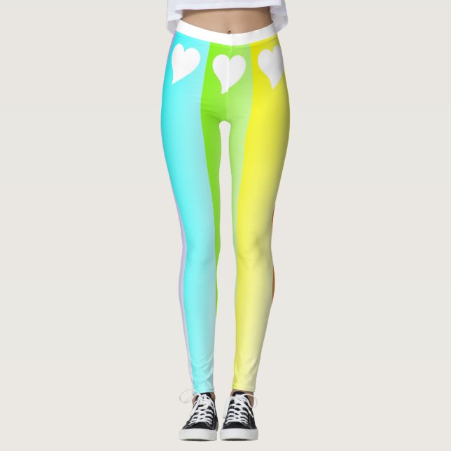 Legging Rainbow and hearts (Frente)
