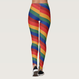 Legging Rainbow Color Stripes Regenbogen Regenbogenfarben