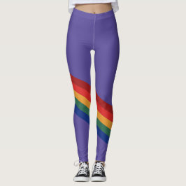 Legging Rainbow Color Stripes Regenbogen Regenbogenfarben