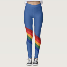 Legging Rainbow Color Stripes Regenbogen Regenbogenfarben