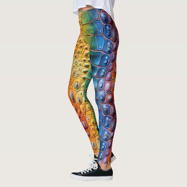 Legging Rainbow Crocodilo Leather (Esquerda)