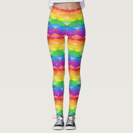 Legging Rainbow Diamond Pride Argyle Sparkle Scale