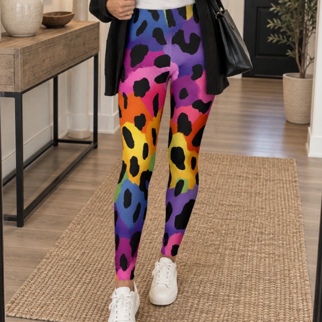 Legging Rainbow Leopard Print (Criador carregado)