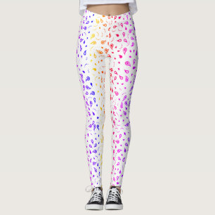 Legging Rainbow Paisley Impressão