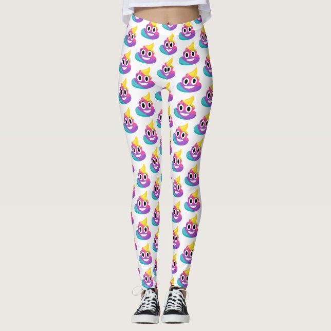 Legging Rainbow Poop Emoji (Frente)