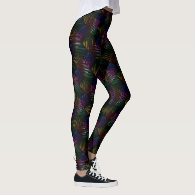 Legging Rainbow Prism A Preto (Direita)