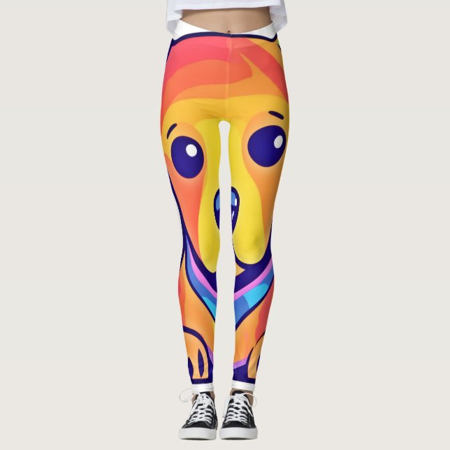 Legging Rainbow Puppy Love (Frente)