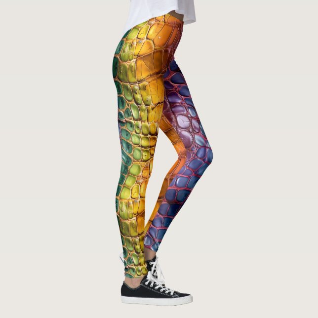 Legging Rainbow Réptil Leather (Direita)