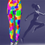 Legging Rainbow Summer Vibrante<br><div class="desc">Um motim de cores cobrir estas engraçadas leggings cheias perfeitas para ioga,  malhação ou apenas vagando por aí.</div>