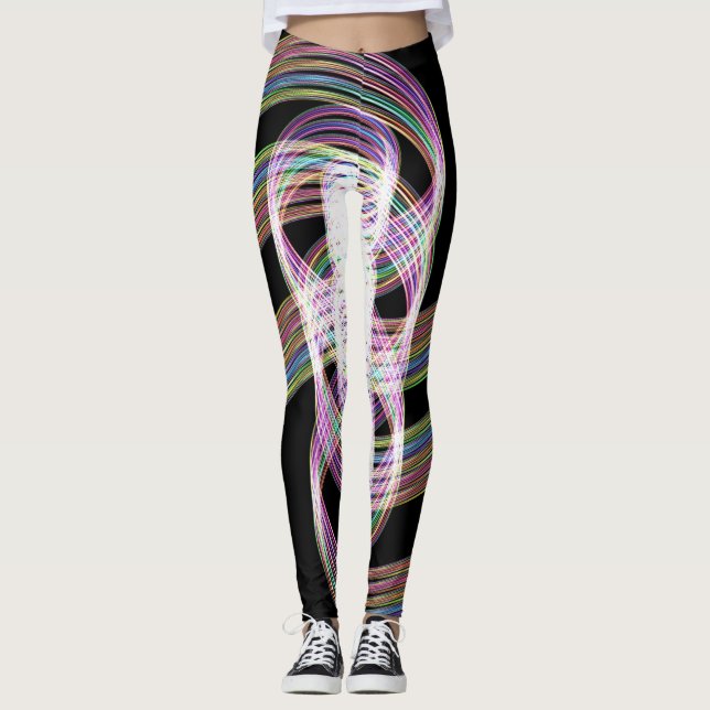 Legging Rainbow Taffy Candy Dois (Frente)